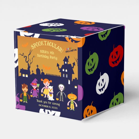 Halloween Costume Girl Geburtstagsparty Geschenkschachtel (Vorderseite)