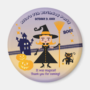 Halloween Costume Girl Witz Geburtstagsparty Magnet