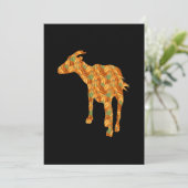 Halloween Costume Goat-Geschenk Save The Date (Stehend Vorderseite)