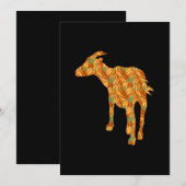 Halloween Costume Goat-Geschenk Save The Date (Vorne/Hinten)