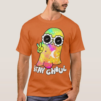 Halloween Costume Groovy Ghost Bleibe Ghoul Gefärb T-Shirt