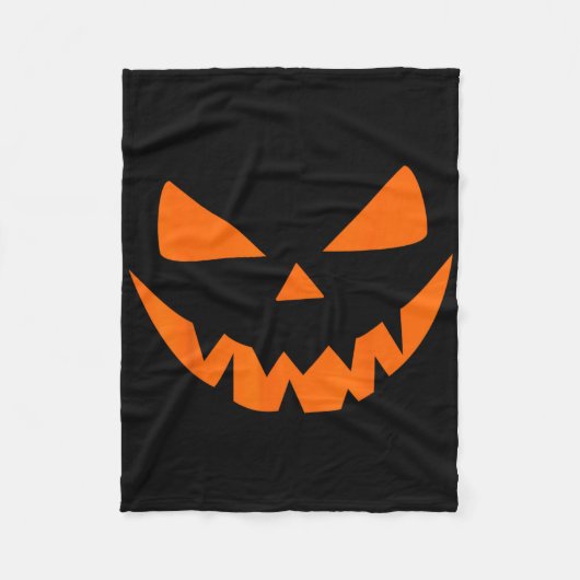 Halloween Costume Jack O' Lantern Pumpkin Face Wom Fleecedecke (Vorderseite)