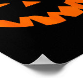 Halloween Costume Jack O' Lantern Pumpkin Face Wom Poster (Ecke)