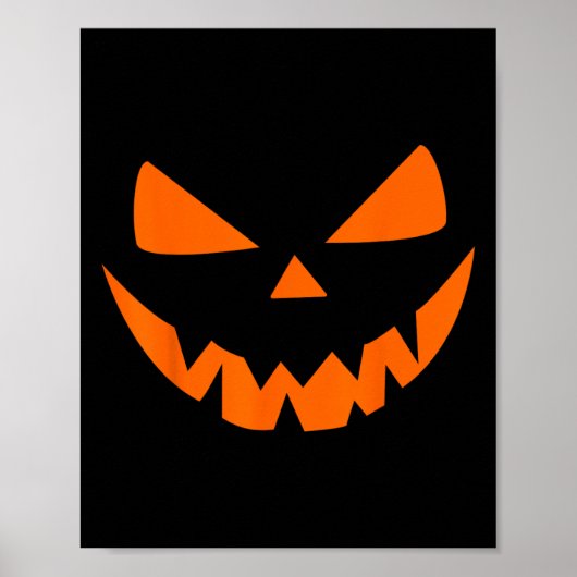Halloween Costume Jack O' Lantern Pumpkin Face Wom Poster (Vorne)
