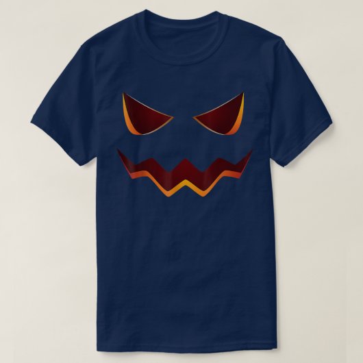 Halloween Costume Jack O' Lantern Pumpkin Face Wom T-Shirt (Design vorne)