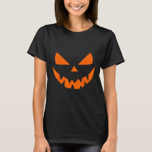 Halloween Costume Jack O' Lantern Pumpkin Face Wom T-Shirt