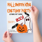 Halloween Costume Kids PartyAnkündigung Flyer (Hand)