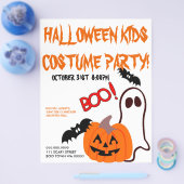 Halloween Costume Kids PartyAnkündigung Flyer (Einzeln)