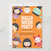 Halloween Costume Kids Trick Leckerei Party Einladung (Vorderseite)