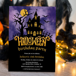 Halloween Costume Kindergeburtstag Einladung