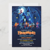 Halloween Costume Kindergeburtstag Party Einladung (Vorderseite)