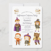 Halloween Costume Kindergeburtstag Party Einladung (Vorderseite)