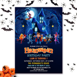 Halloween Costume Kindergeburtstag Party Einladung