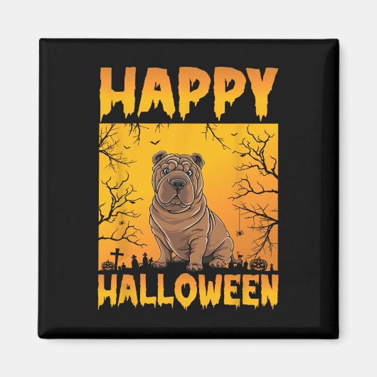 Halloween Costume Männer Frauen Kinder Funny Shar Magnet (Vorne)