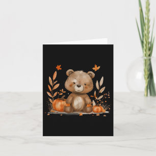 Halloween Costume Niedlich Bären Herbstleaves Pump Karte