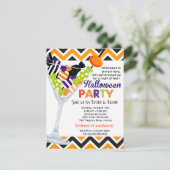 Halloween Costume Party Candies Cocktail Einladung (Stehend Vorderseite)