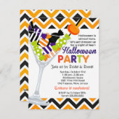 Halloween Costume Party Candies Cocktail Einladung (Vorne/Hinten)