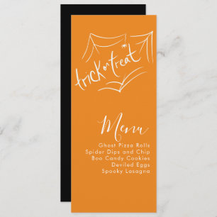 Halloween Costume Party Company Veranstaltungsmenü Feiertagskarte