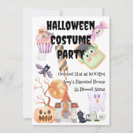 Halloween Costume Party Einladung