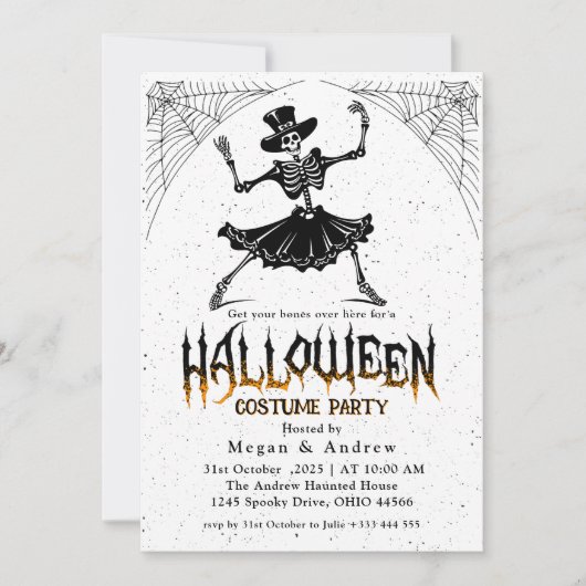 Halloween Costume Party Einladung (Vorderseite)
