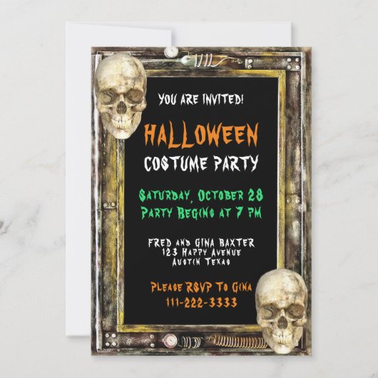 Halloween Costume Party Einladung (Vorderseite)