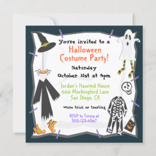 Halloween Costume Party Einladung