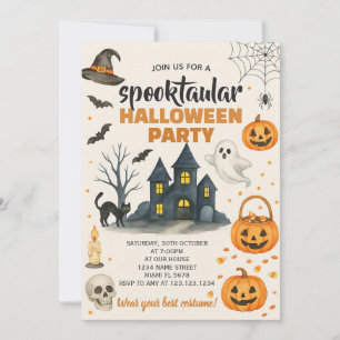 Halloween Costume Party Einladung