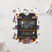 Halloween Costume Party Einladung (Vorderseite/Rückseite Beispiel)