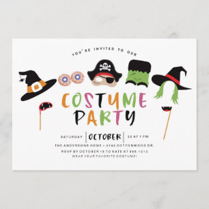 HALLOWEEN COSTUME-PARTY EINLADUNG
