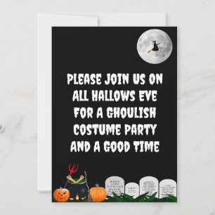 Halloween Costume Party Einladung