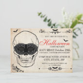 Halloween Costume Party Einladung (Stehend Vorderseite)