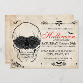 Halloween Costume Party Einladung (Vorne/Hinten)