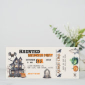 Halloween Costume Party Einladung (Stehend Vorderseite)