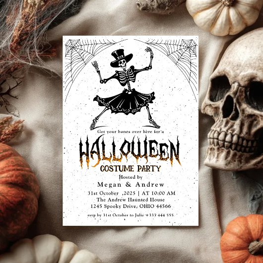 Halloween Costume Party Einladung