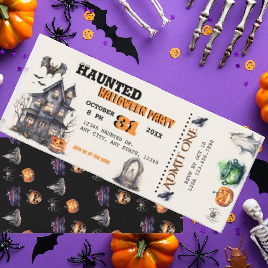 Halloween Costume Party Einladung