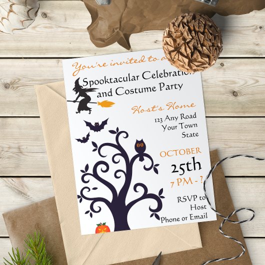Halloween Costume Party Einladung