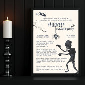 Halloween Costume Party Einladung