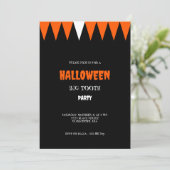 Halloween Costume Party Einladung (Stehend Vorderseite)