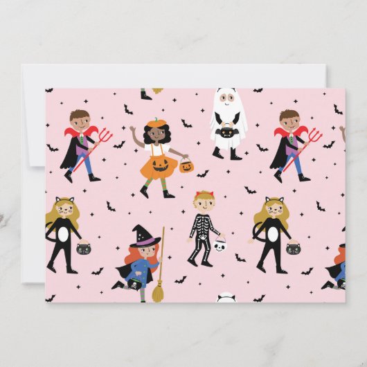 Halloween Costume Party Einladung (Rückseite)