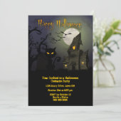 Halloween Costume Party Einladung (Stehend Vorderseite)