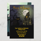 Halloween Costume Party Einladung (Vorne/Hinten)