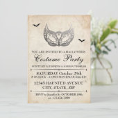 Halloween Costume Party Einladung (Stehend Vorderseite)