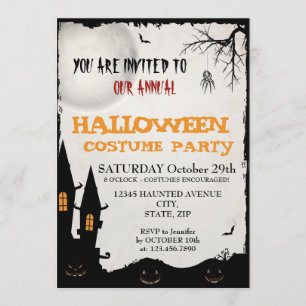 Halloween Costume Party Einladung