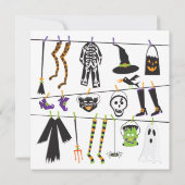 Halloween Costume Party Einladung (Rückseite)