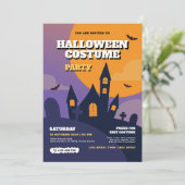 Halloween Costume Party Einladung (Stehend Vorderseite)