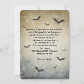 Halloween Costume Party Einladung (Rückseite)