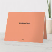 Halloween Costume Party Einladung Card (Rückseite)