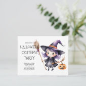 Halloween Costume Party Einladung | unheimlich (Stehend Vorderseite)
