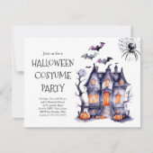 Halloween Costume Party Einladung | unheimlich (Vorderseite)
