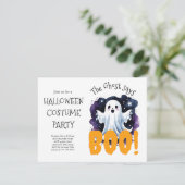 Halloween Costume Party Einladung | unheimlich (Stehend Vorderseite)